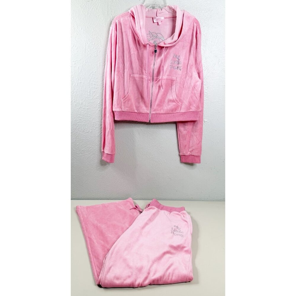 Dolls Kill x My Little Pony Plus Pink Velour Set (Track Jacket 2X Pants 1XL) EUC